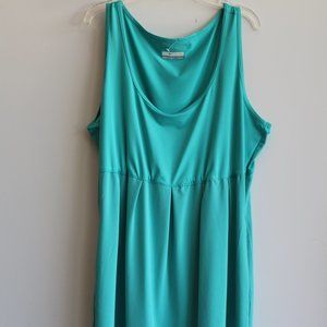 Columbia Teal Omni-Shade Skin Protection Over the Knee Dress w/ Pockets